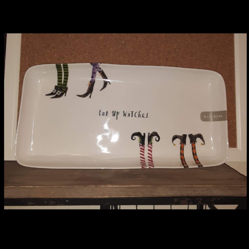 New Rae Dunn " Eat Up Witches!" Platter!